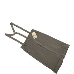 VTG Y2K NOS Candies Juniors Size 7 Knee Length Trouser Shorts w/Suspenders Retro